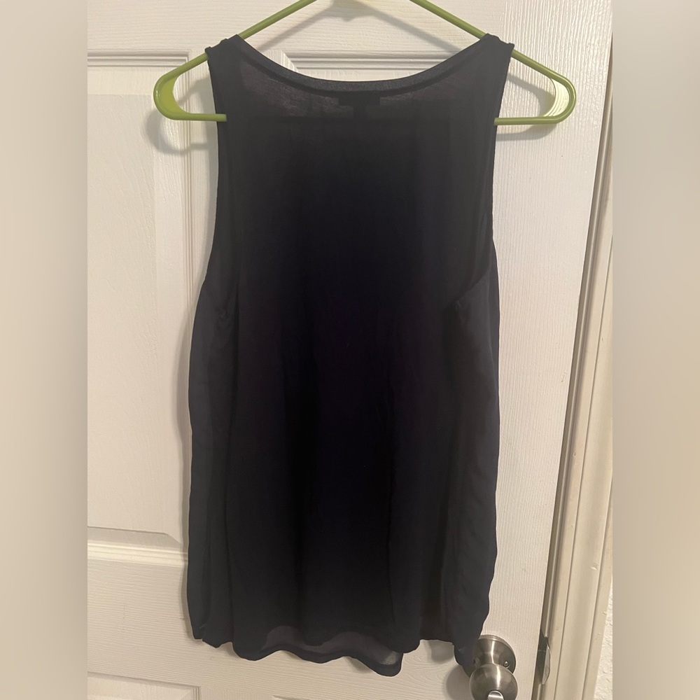 EUC Express Embellished Navy Tank - Picture 3 of 5